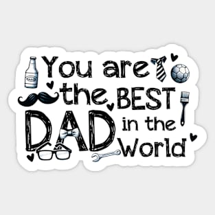 Best Dad in the World Sticker